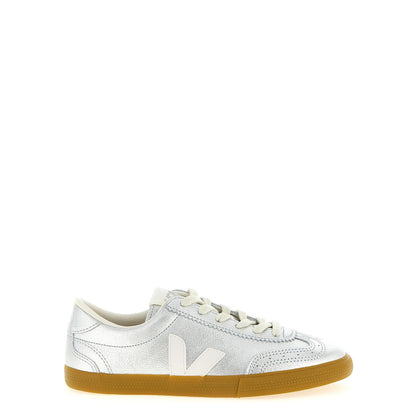 Veja Silver Genuine Leather Sneakers