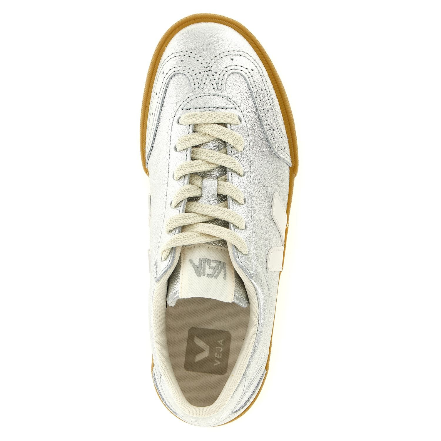 Veja Silver Genuine Leather Sneakers