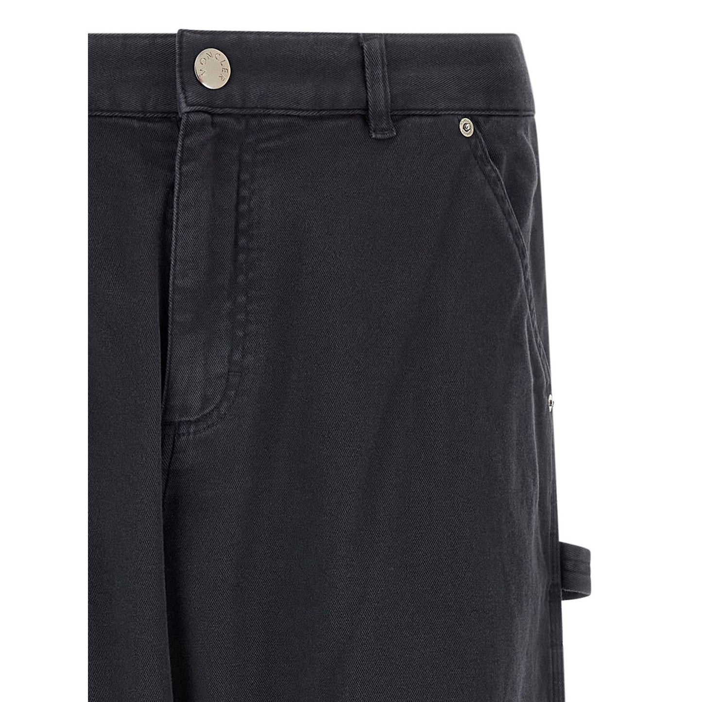 Moncler Blue Cotton Cargo Pants