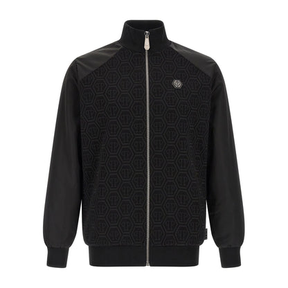 Philipp Plein Black Cotton Sweatshirt