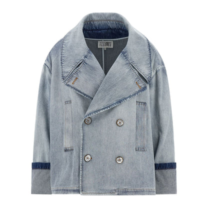 MM6 Maison Margiela Blue Cotton Denim Jacket