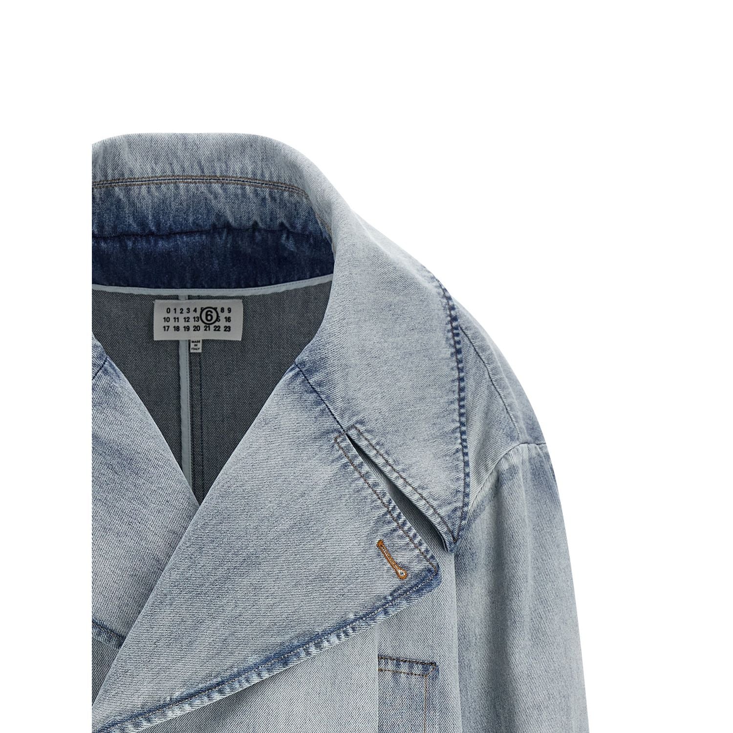 MM6 Maison Margiela Blue Cotton Denim Jacket