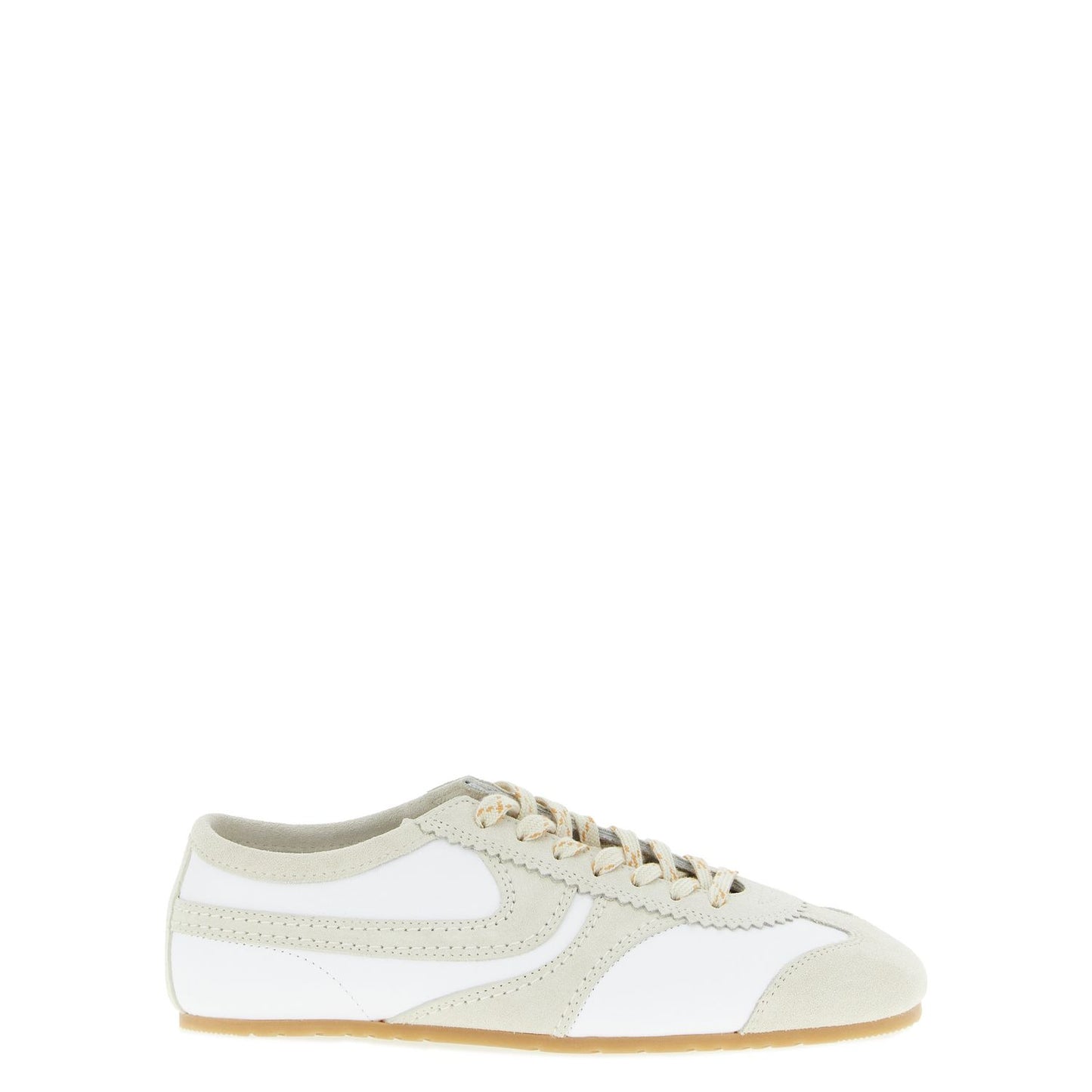 Dries Van Noten Beige Cowhide Low Top Sneakers