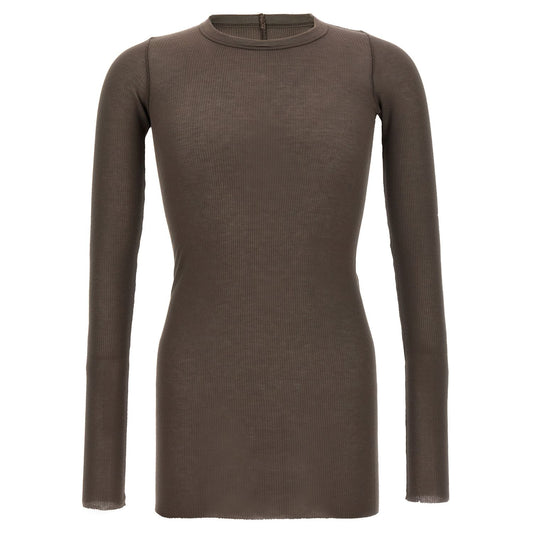 Rick Owens Gray Viscose T-Shirt