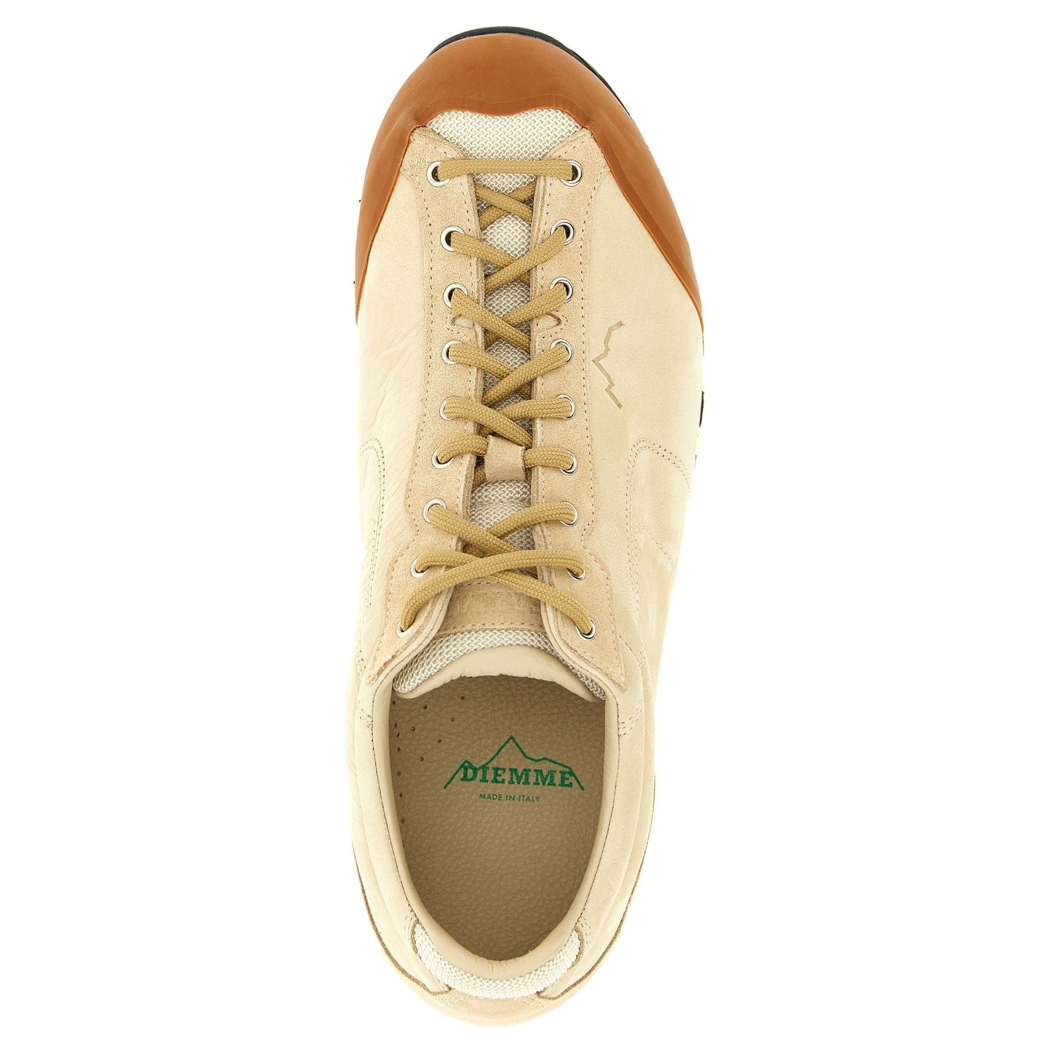 Diemme Beige Leather Athletic Sneakers