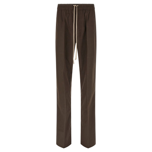 Rick Owens Brown Cotton Casual Pants
