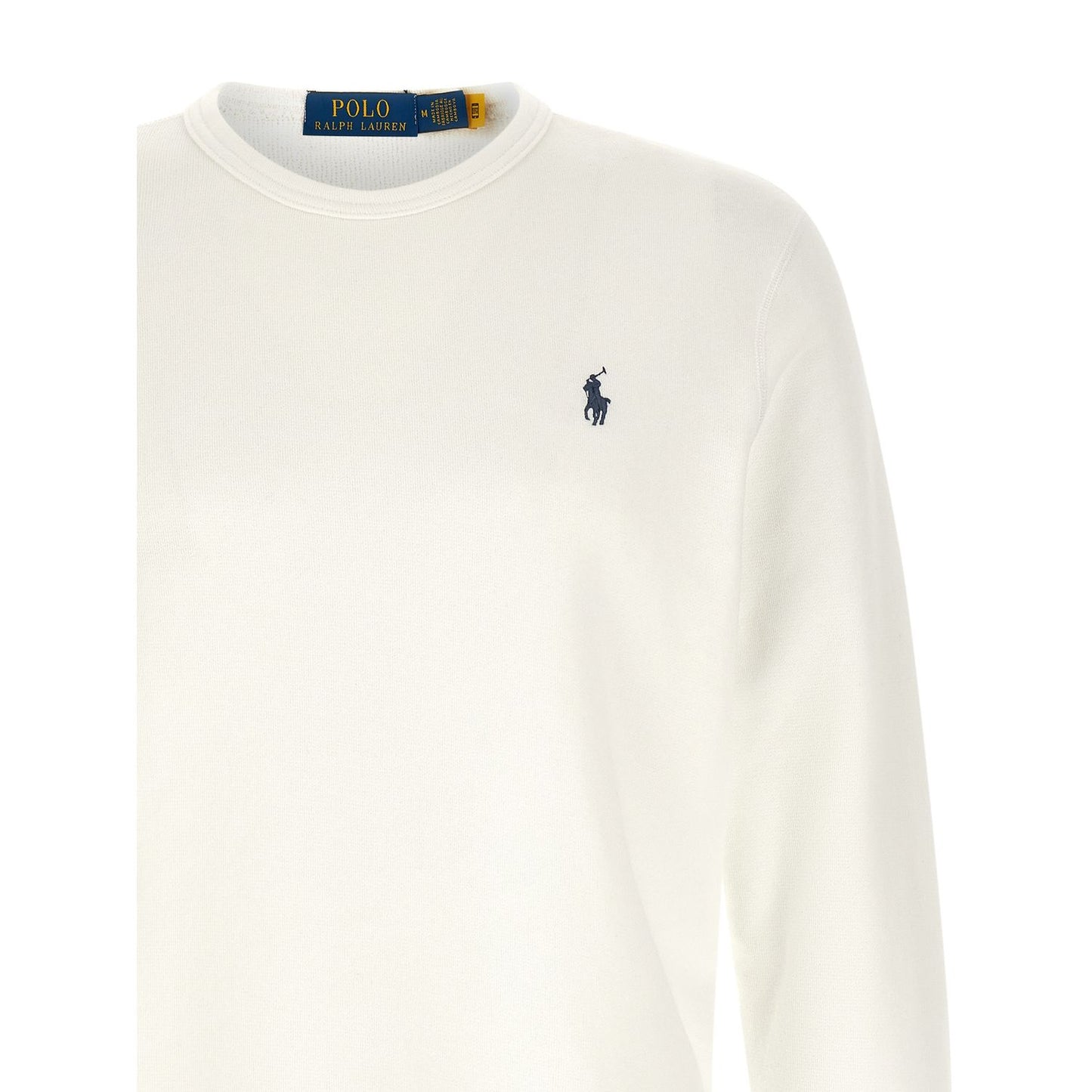 Polo Ralph Lauren White Cotton Sweatshirt