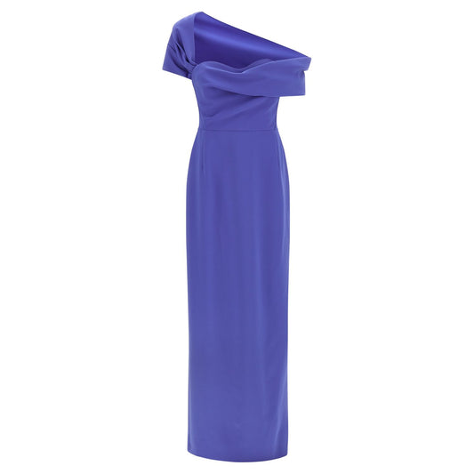 Carolina Herrera Blue Polyester Long Dress