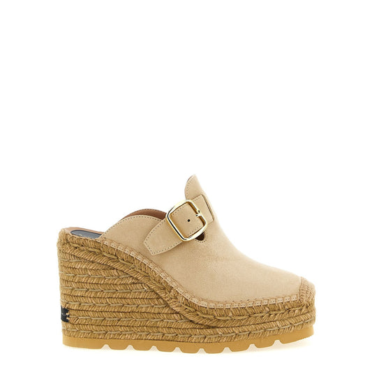 Stella McCartney Beige Viscose Wedge Sandals