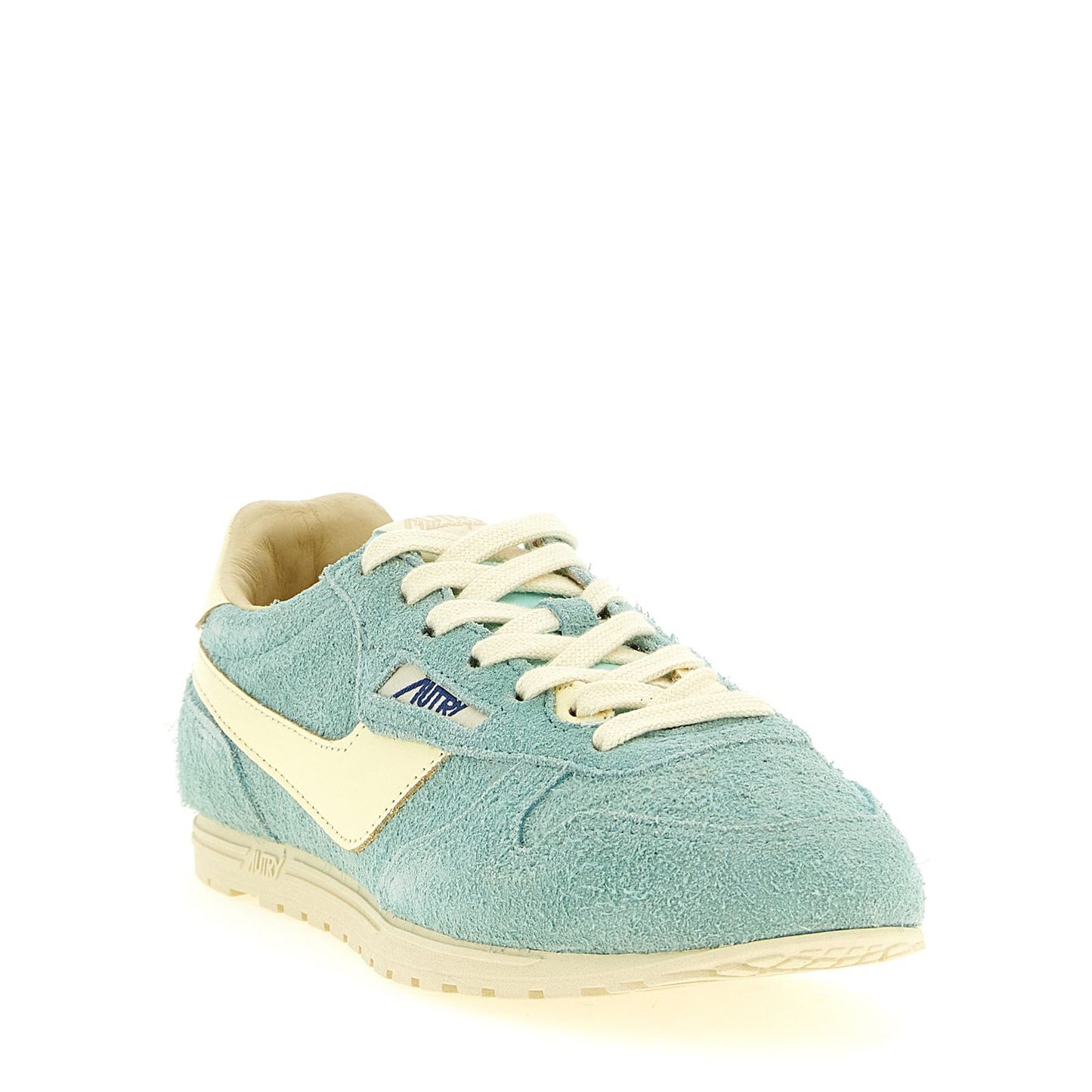 Autry Blue Cowhide Low Top Sneakers