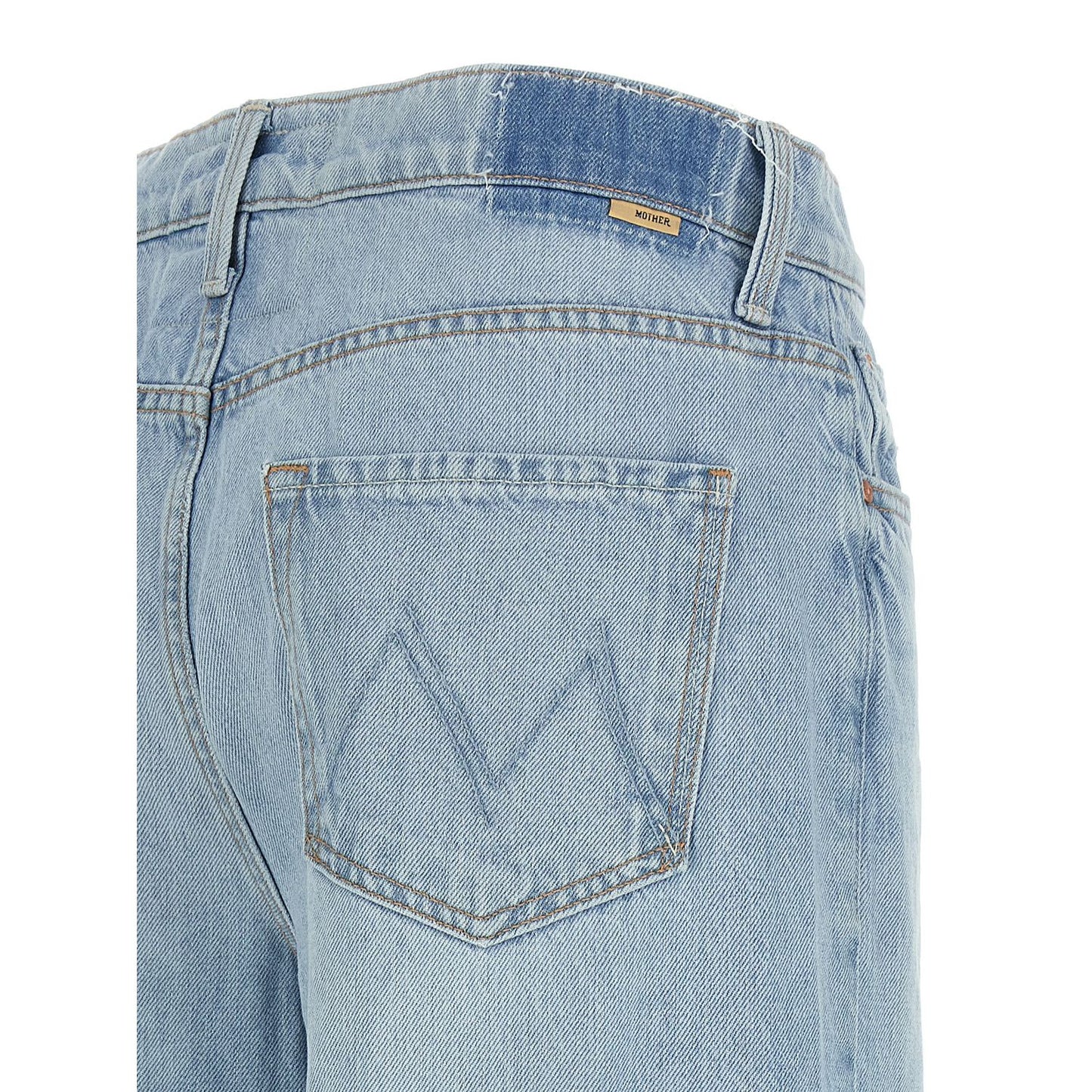 Mother Denim Blue Cotton Jeans Denim