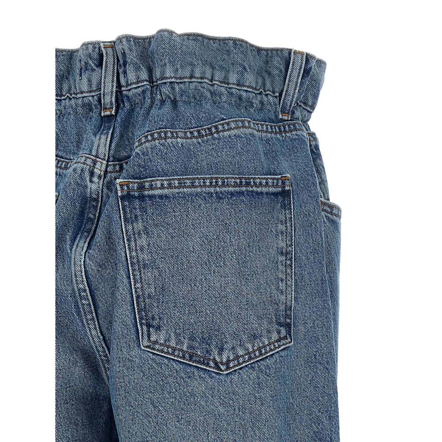 Agolde Blue Cotton Straight-Leg Jeans