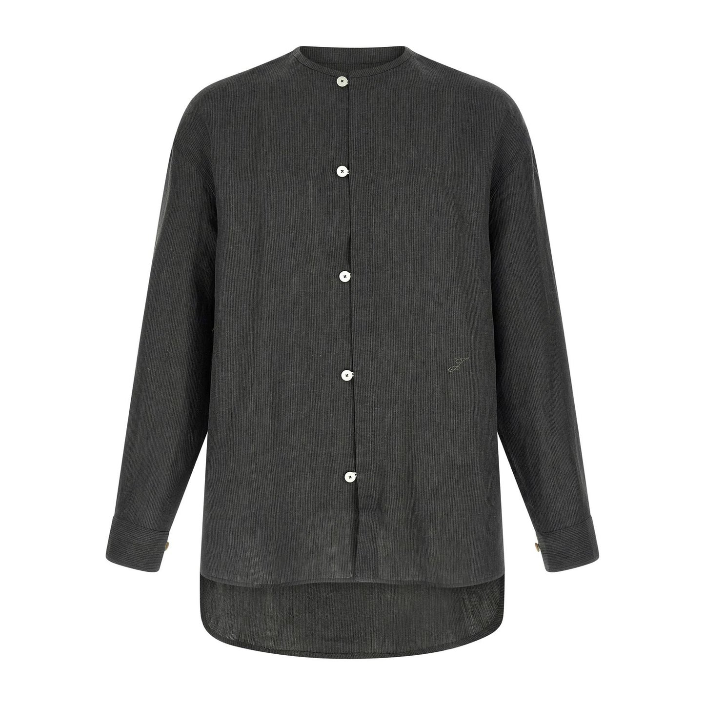 Jacquemus Gray Linen Blouse