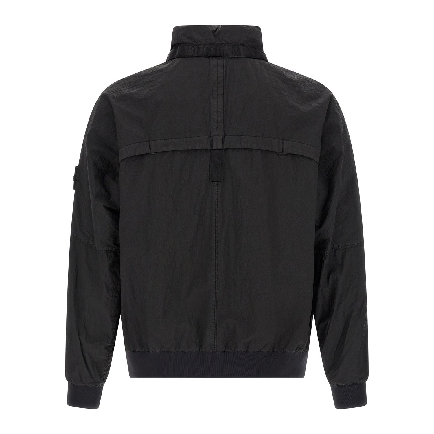 Stone Island Black Polyamide Bomber