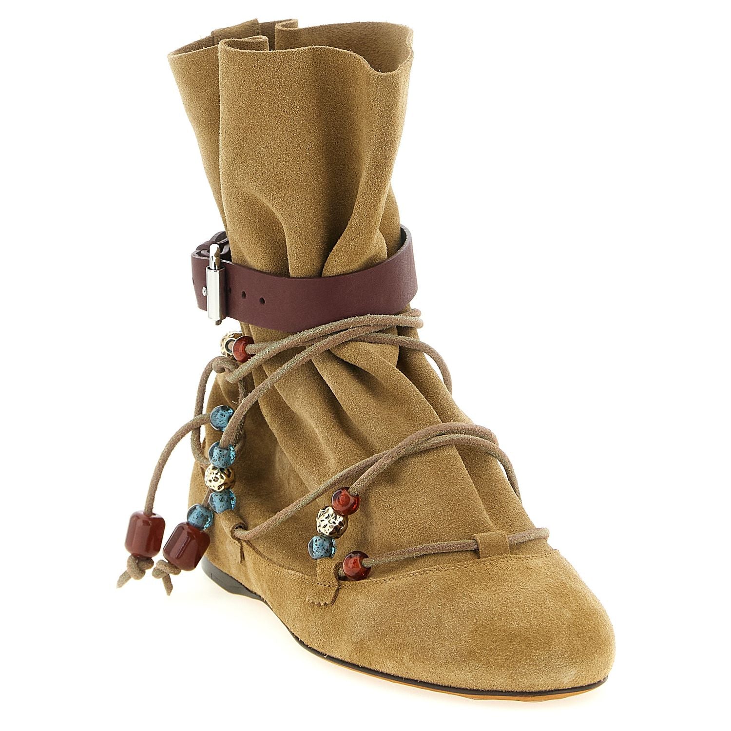 Isabel Marant Beige Calfskin Ankle Boots