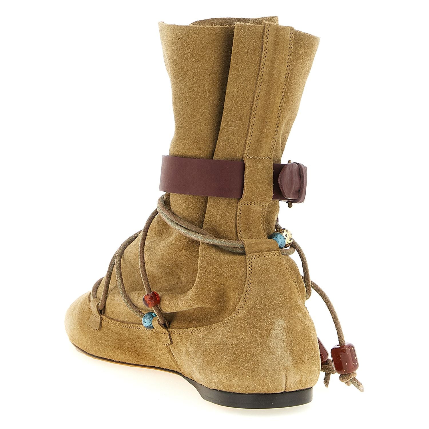 Isabel Marant Beige Calfskin Ankle Boots