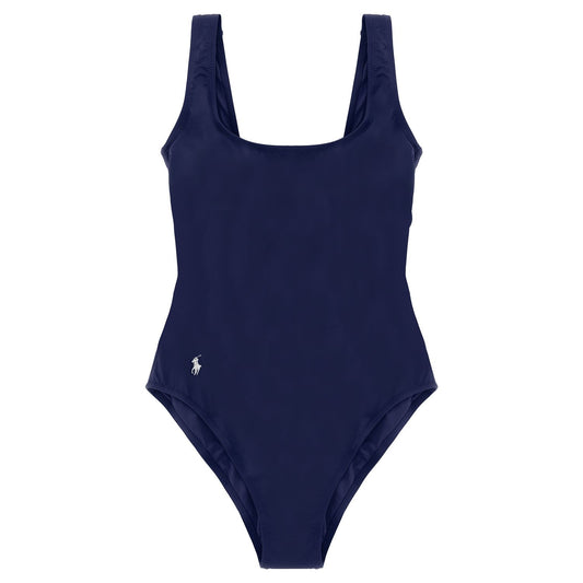 Polo Ralph Lauren Blue Nylon One-Piece Swimsuit