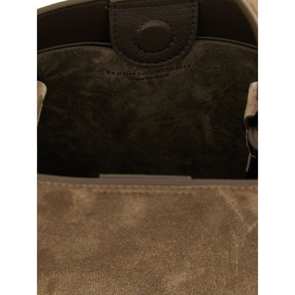 Brunello Cucinelli Brown Calfskin Handbag