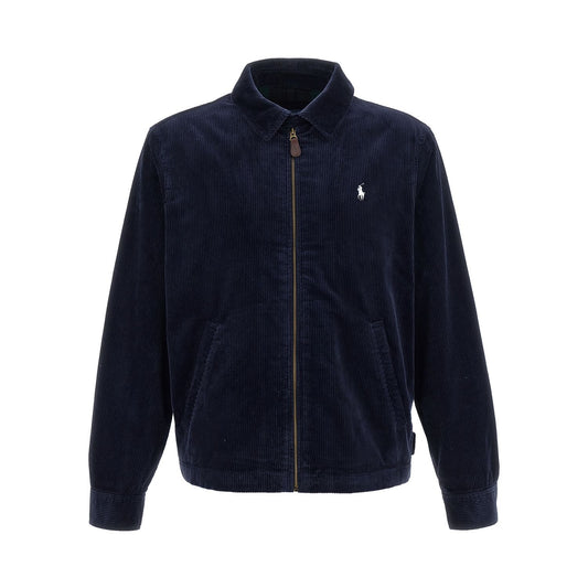 Polo Ralph Lauren Blue Cotton Full-Length Jacket