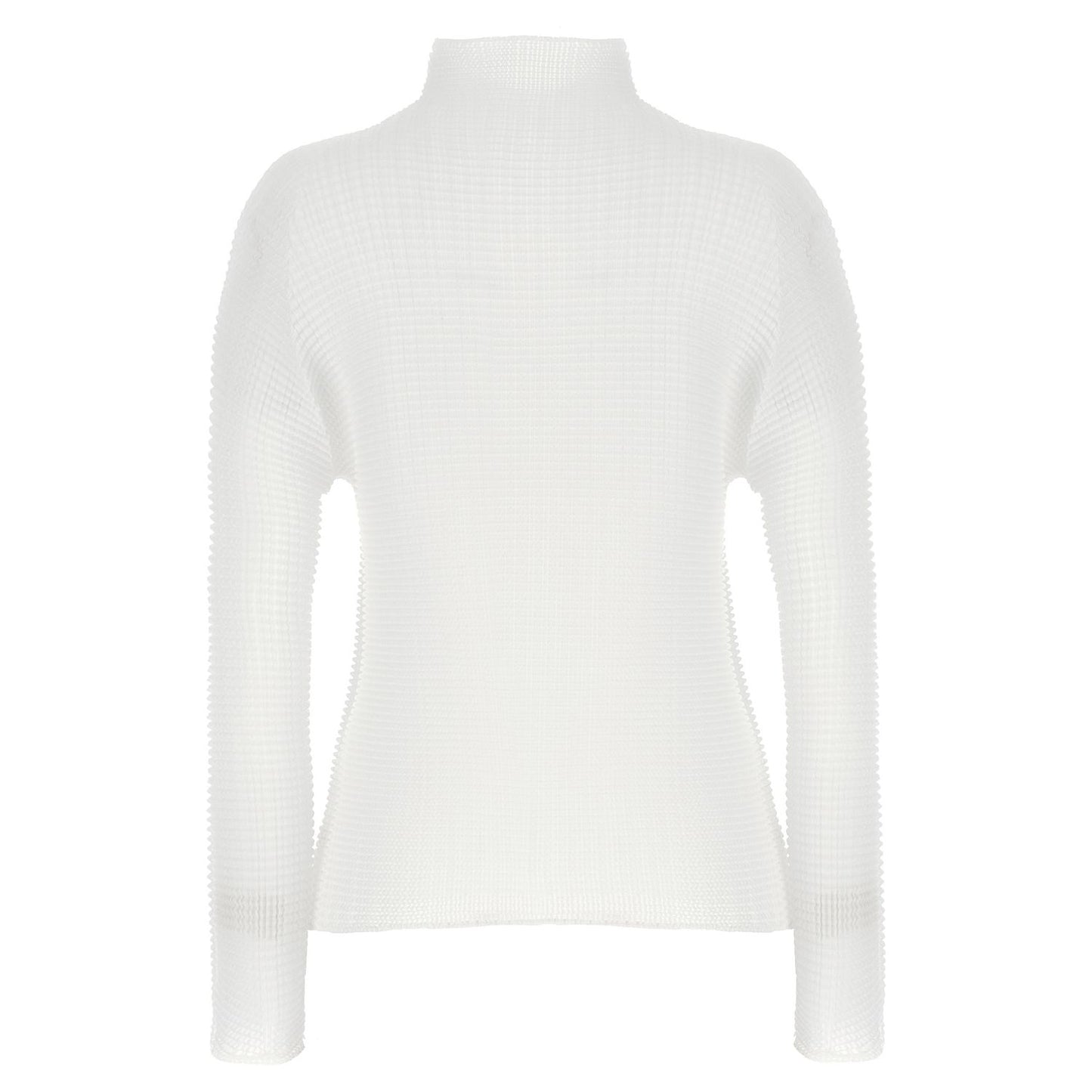 Issey Miyake White Polyester Cardigan