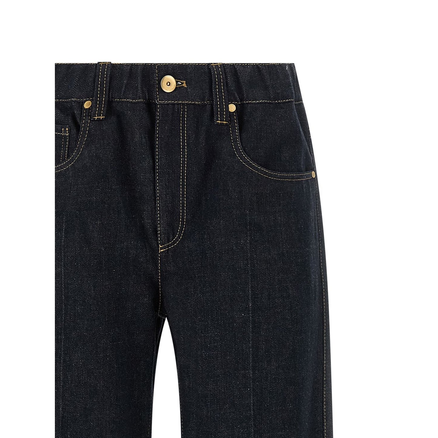 Brunello Cucinelli Blue Cotton Jeans Denim