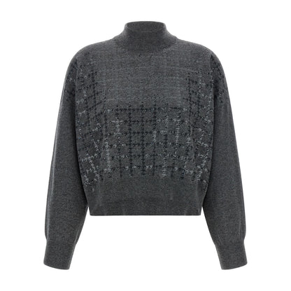 Brunello Cucinelli Gray Cashmere Cardigan