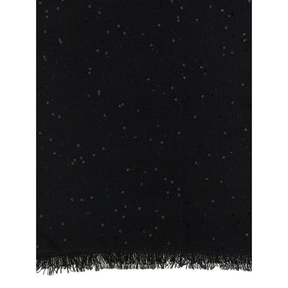 Brunello Cucinelli Black Cashmere Scarf