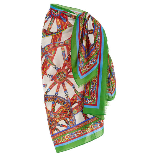 Dolce & Gabbana Multicolor Cotton Long Skirt
