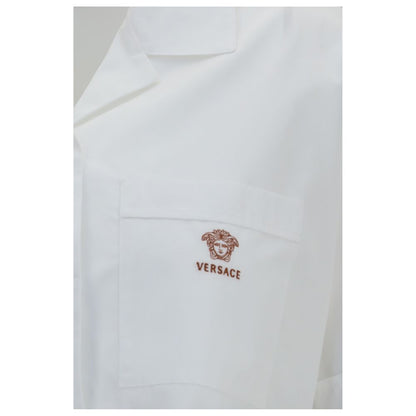 Versace White Cotton Dress Shirt