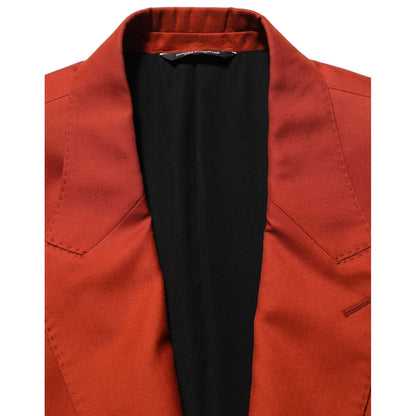 Dolce & Gabbana Red Cashmere Single Breasted Blazer Jacket