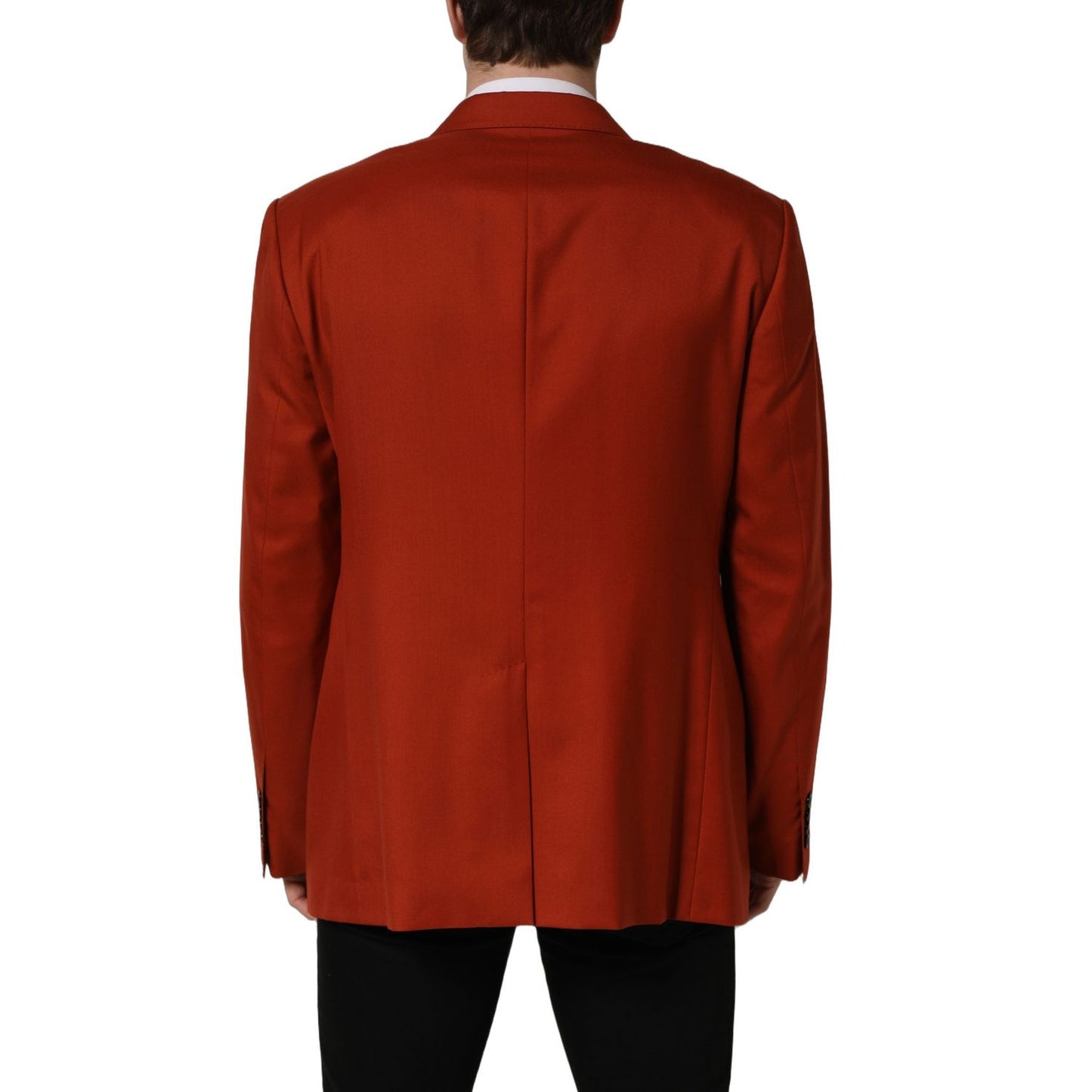 Dolce & Gabbana Red Cashmere Single Breasted Blazer Jacket