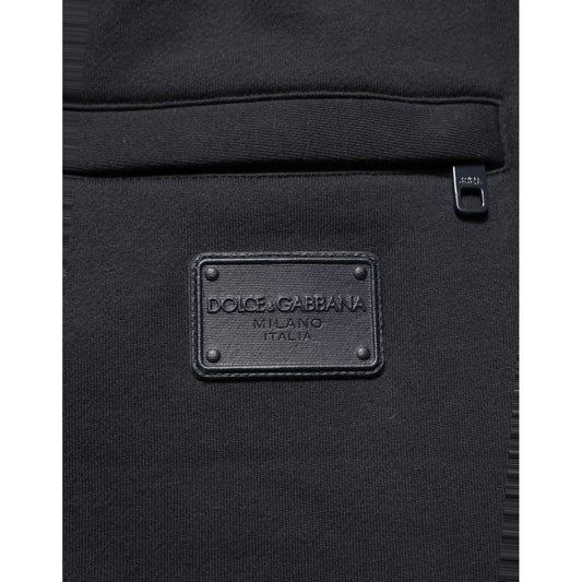 Dolce & Gabbana Black Drawstring Viscose Jogger Men Sweatpants Pants