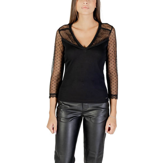 Morgan De Toi Black Polyester Blouse