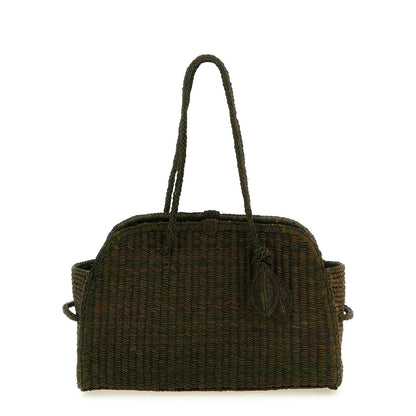 Jacquemus Bicolor Raffia Tote Bag