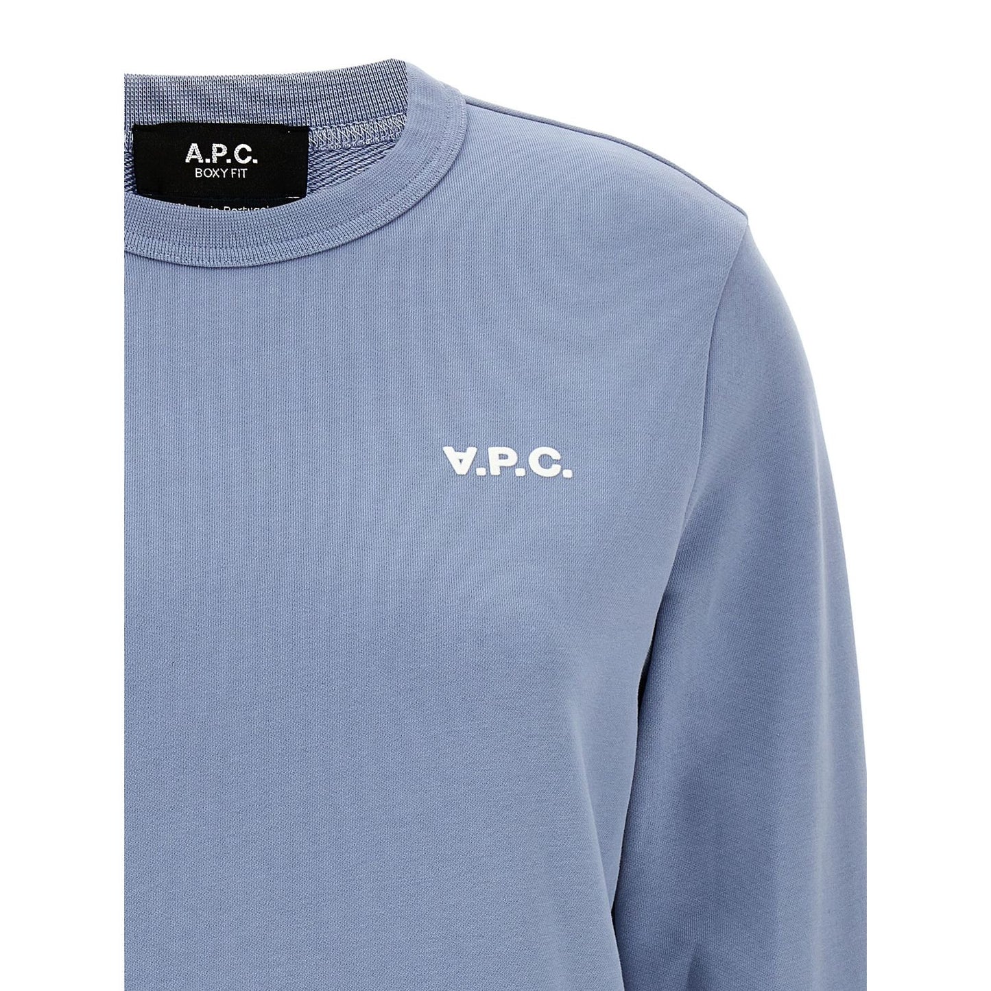 A.P.C. Blue Cotton Sweatshirt
