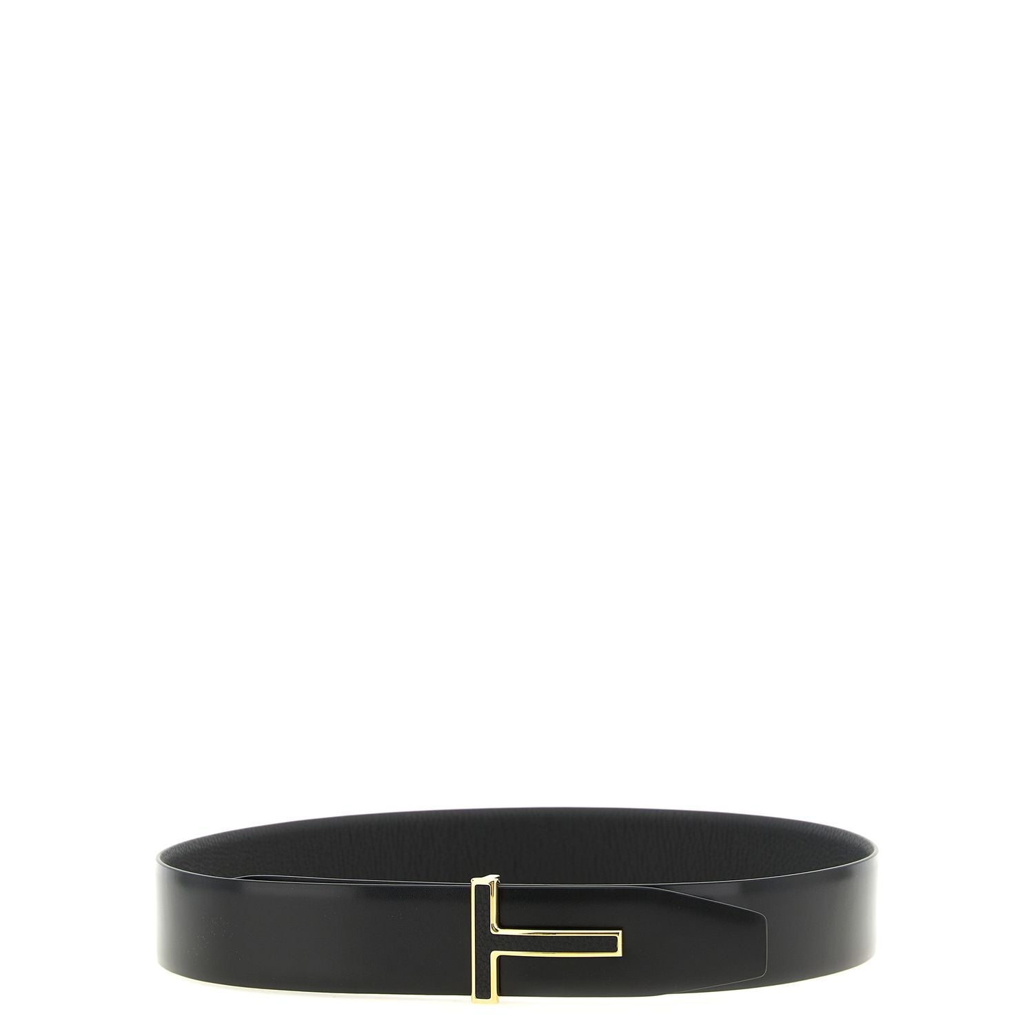 Tom Ford Black Calfskin Regular Belt
