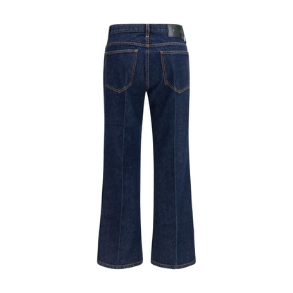 Khaite Blue Cotton Flared Jeans