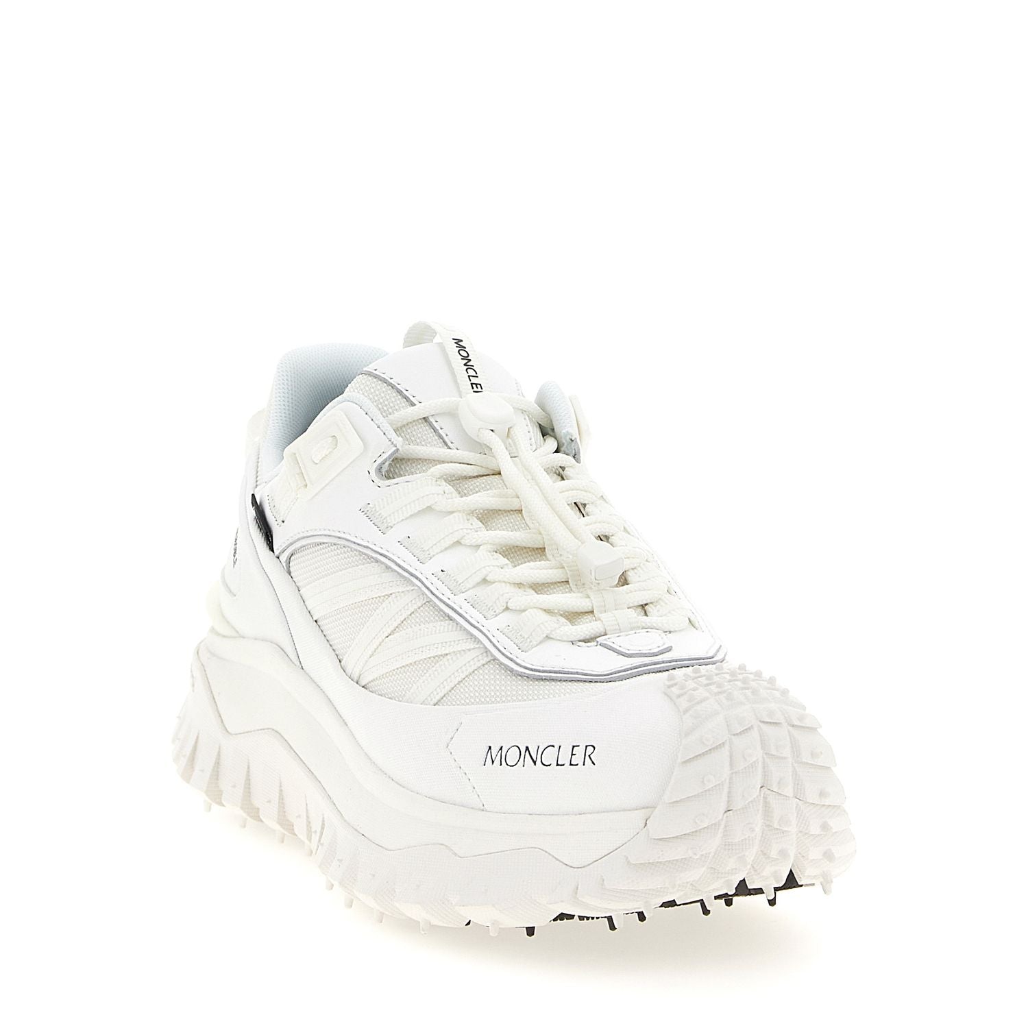 Moncler White Polyamide Athletic Sneakers