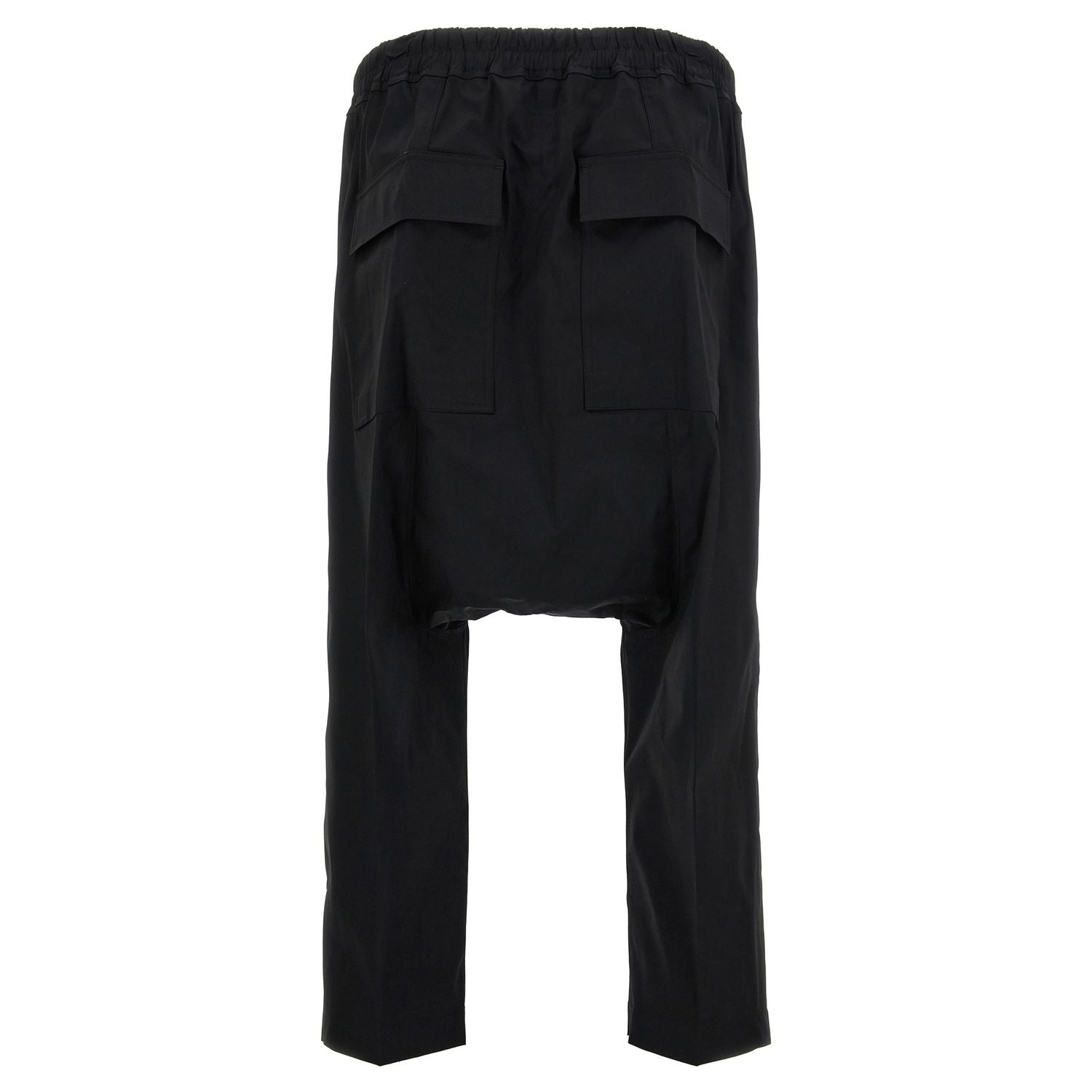 Rick Owens Black Cotton Casual Pants