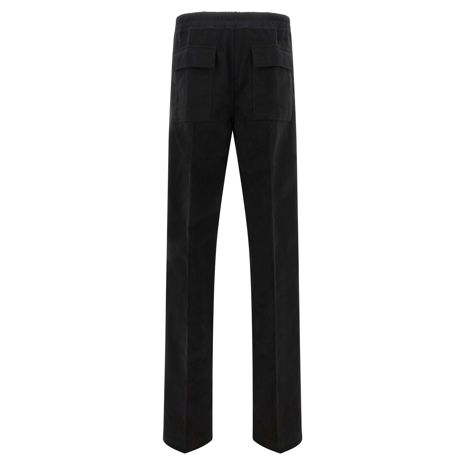 Rick Owens Black Cotton Casual Pants