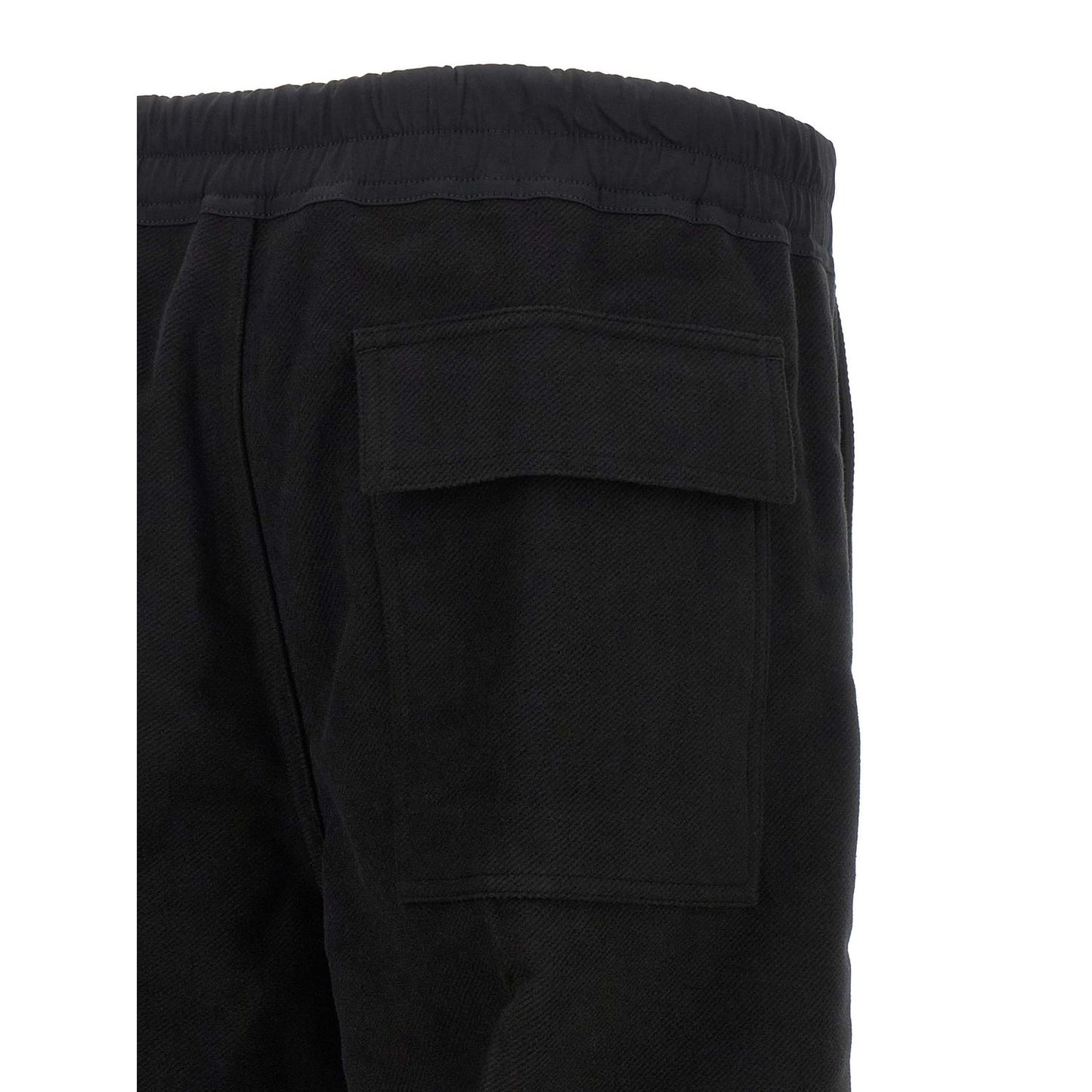 Rick Owens Black Cotton Casual Pants