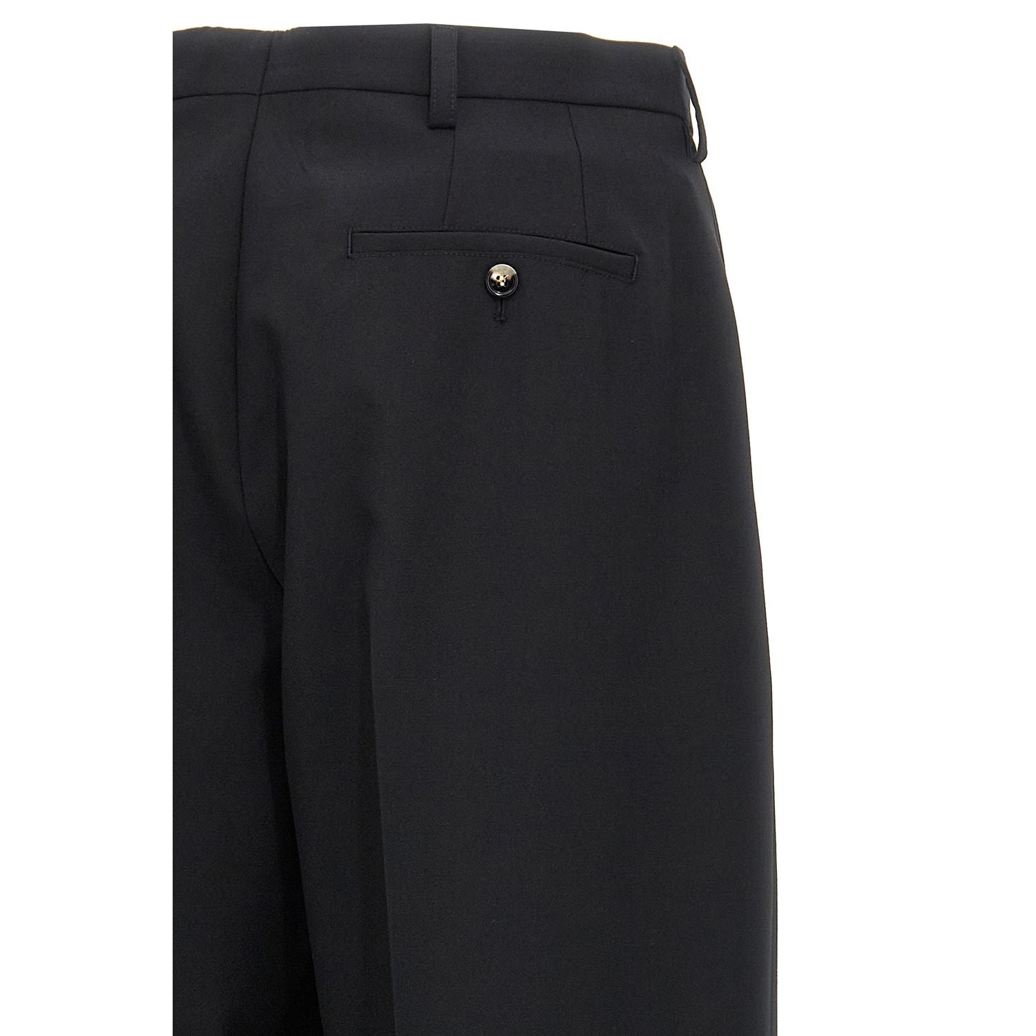 Marni Black Polyester Dress Pants