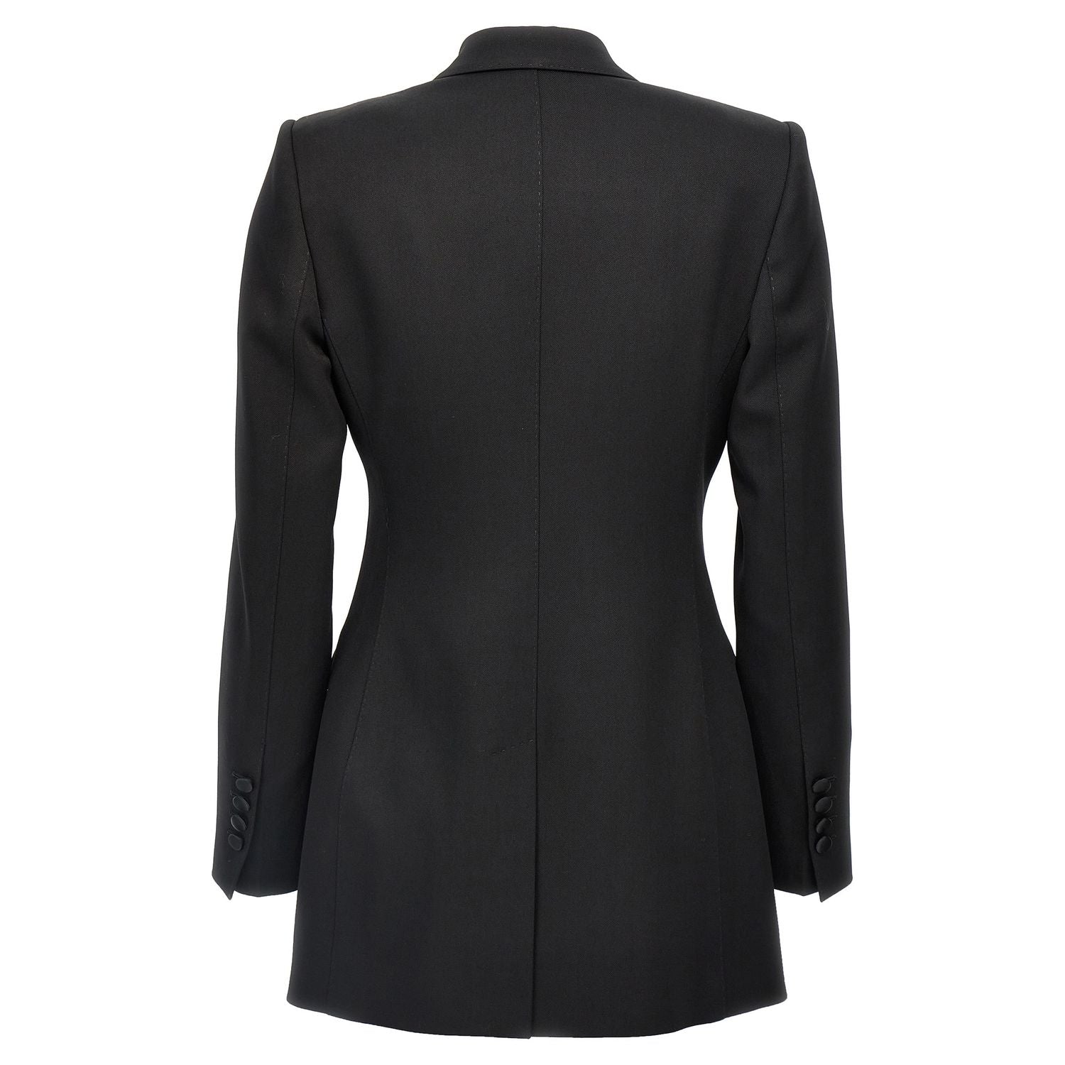 Dolce & Gabbana Black Virgin Wool Blazer