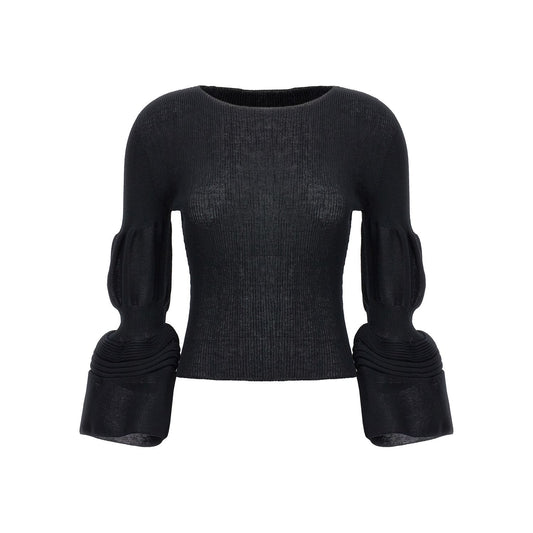 Issey Miyake Black Polyester Sweatshirt