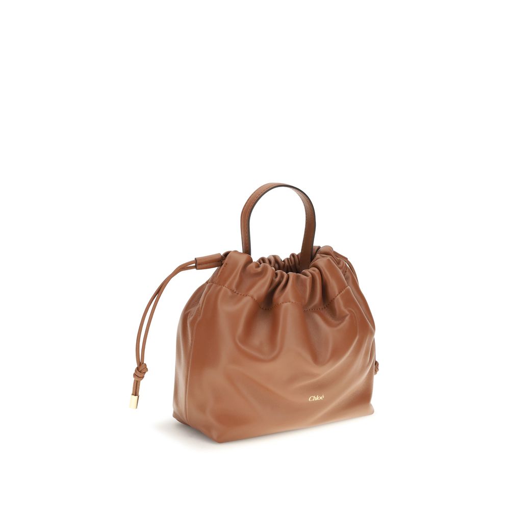 Chloé Brown Lamb Ovis Aries Shoulder Bag