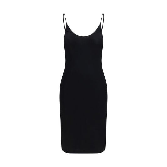 Saint Laurent Black Viscose Casual Dress