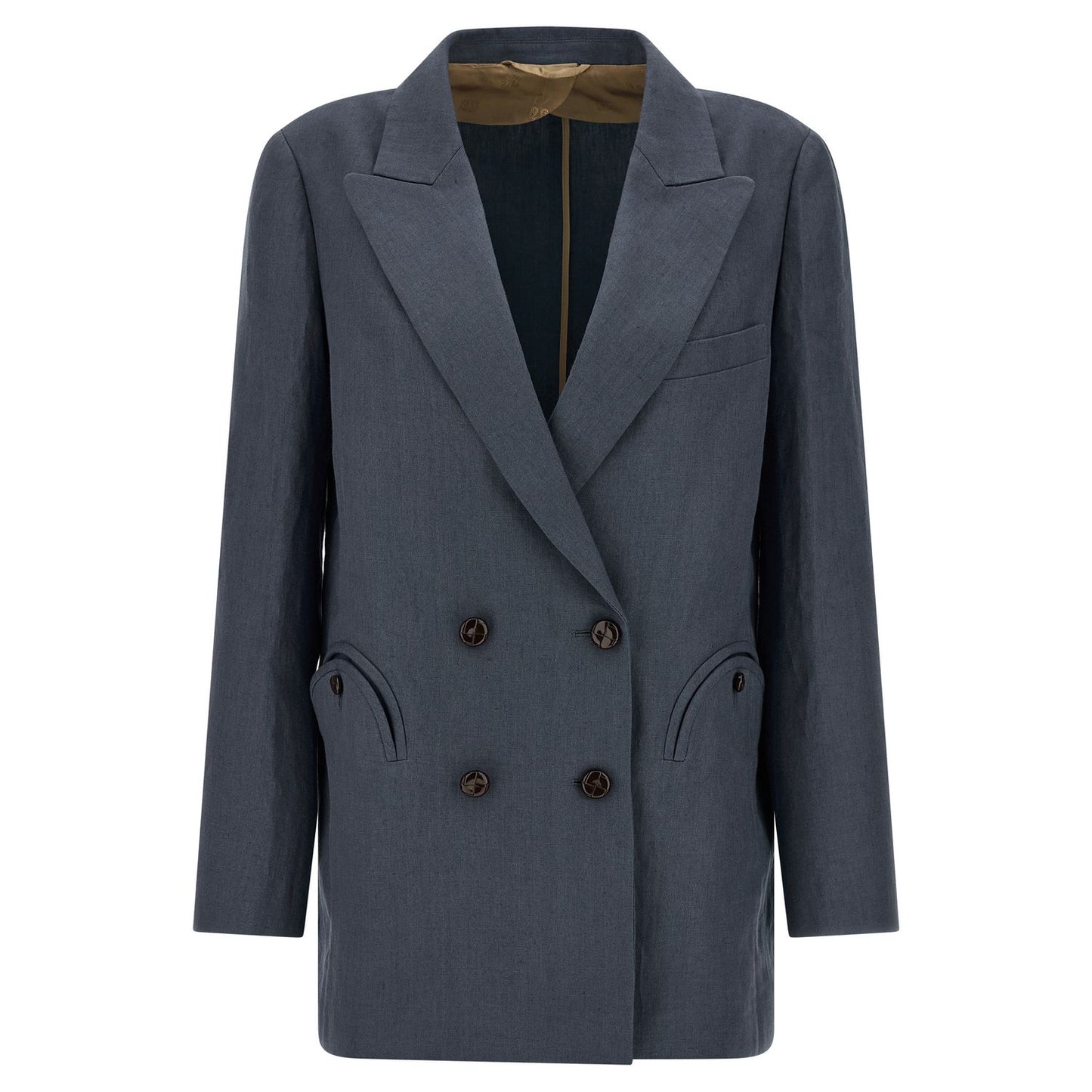 Blazé Milano Blue Linen Blazer