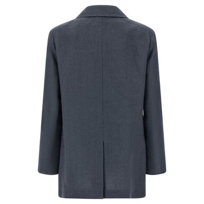 Blazé Milano Blue Linen Blazer