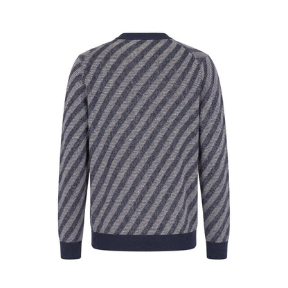 Malo Blue Linen Men Cardigan