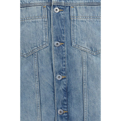 7FOR Blue Cotton Denim Jacket